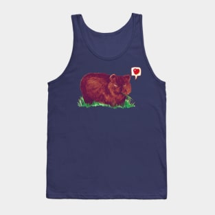 Wombat Love - Cute Cartoon Wombat Tank Top